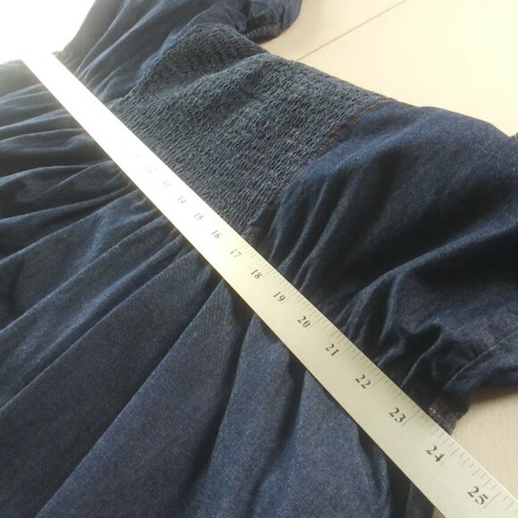 Terra & Sky Jean flutter sleeve midi women's size 4X dress - Picture 10 of 15